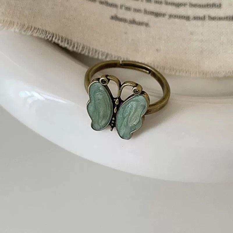 Butterfly Rhapsody — Unique Butterfly Flower Index Finger Ring