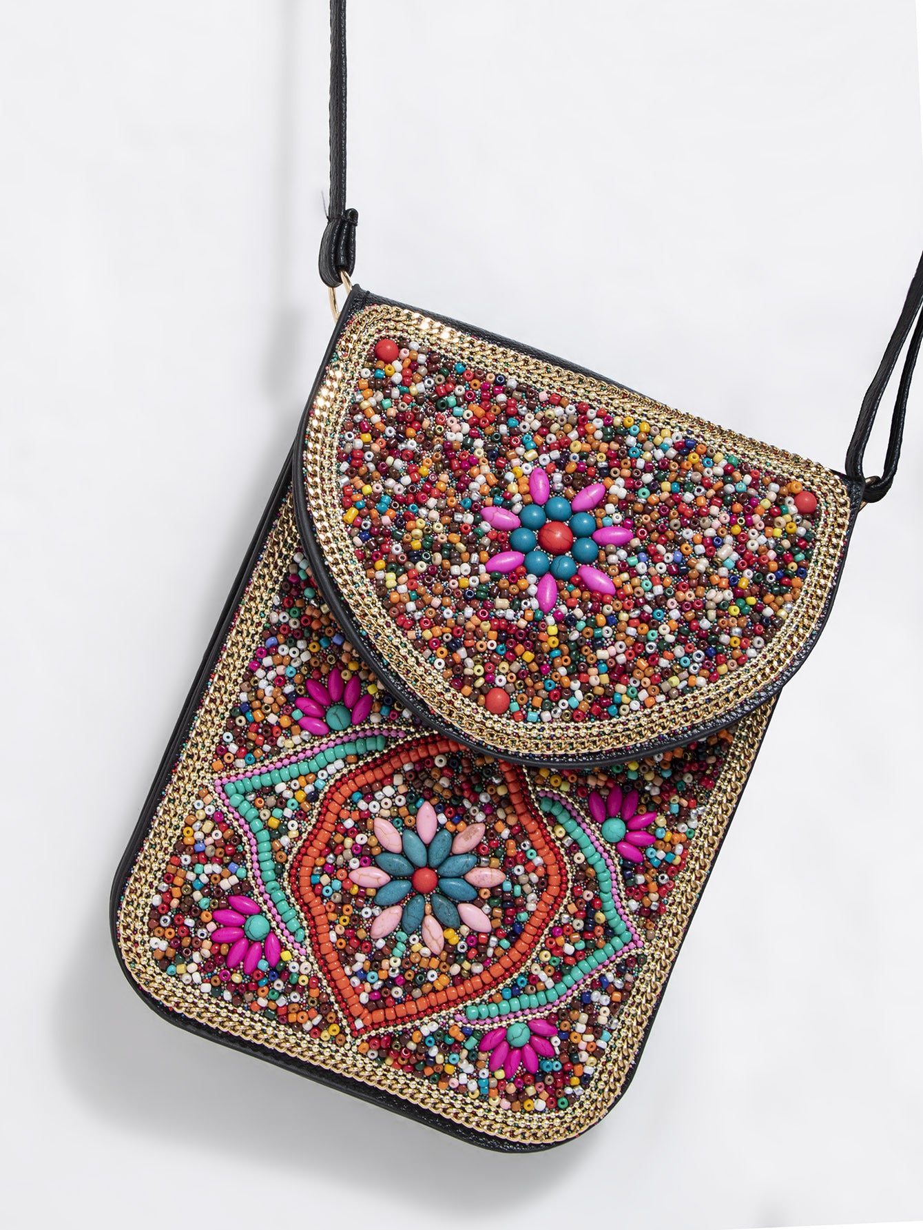 Bead Bliss — Bohemian Bead Satchel Phone Bag
