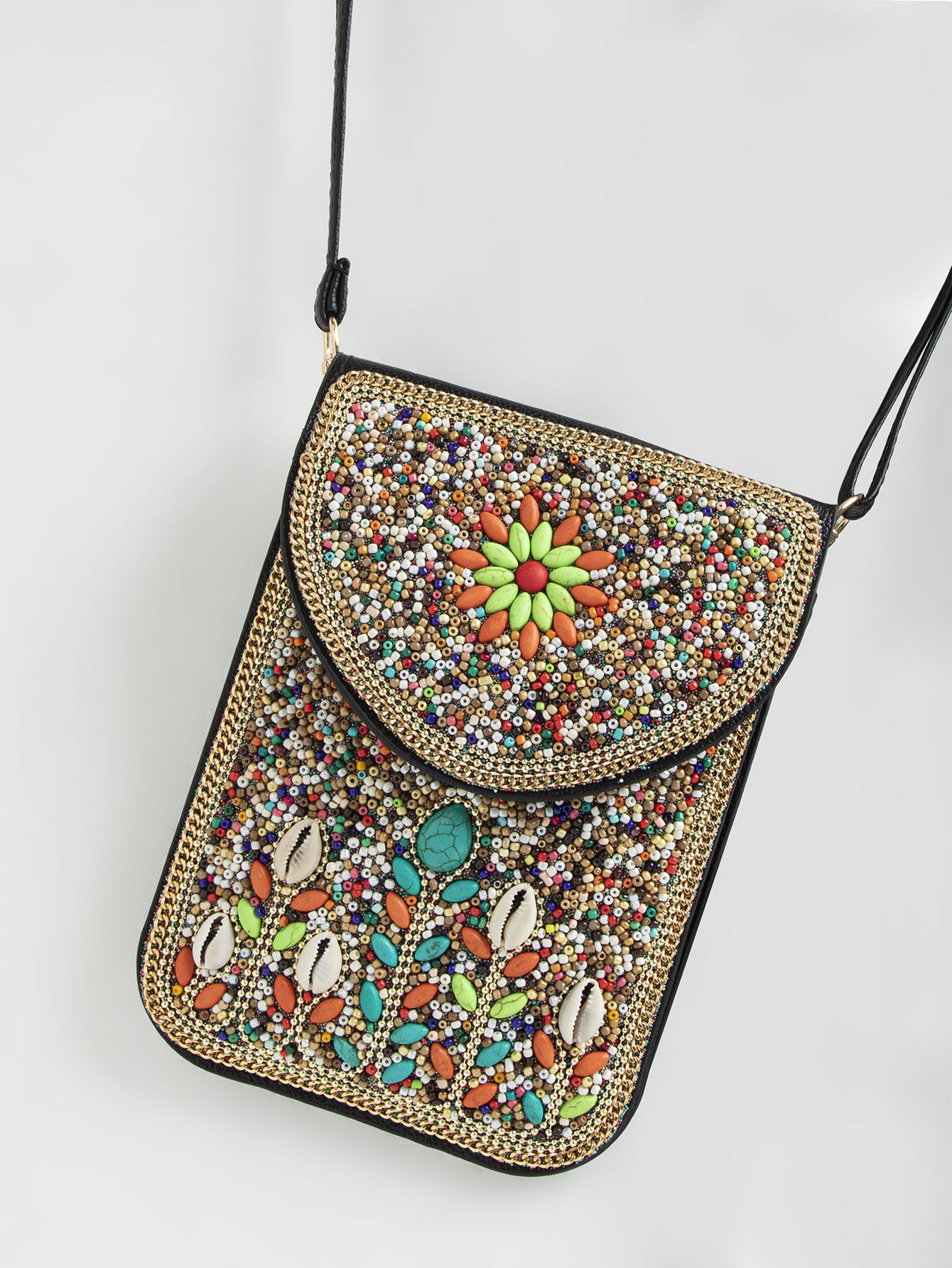 Bead Bliss — Bohemian Bead Satchel Phone Bag