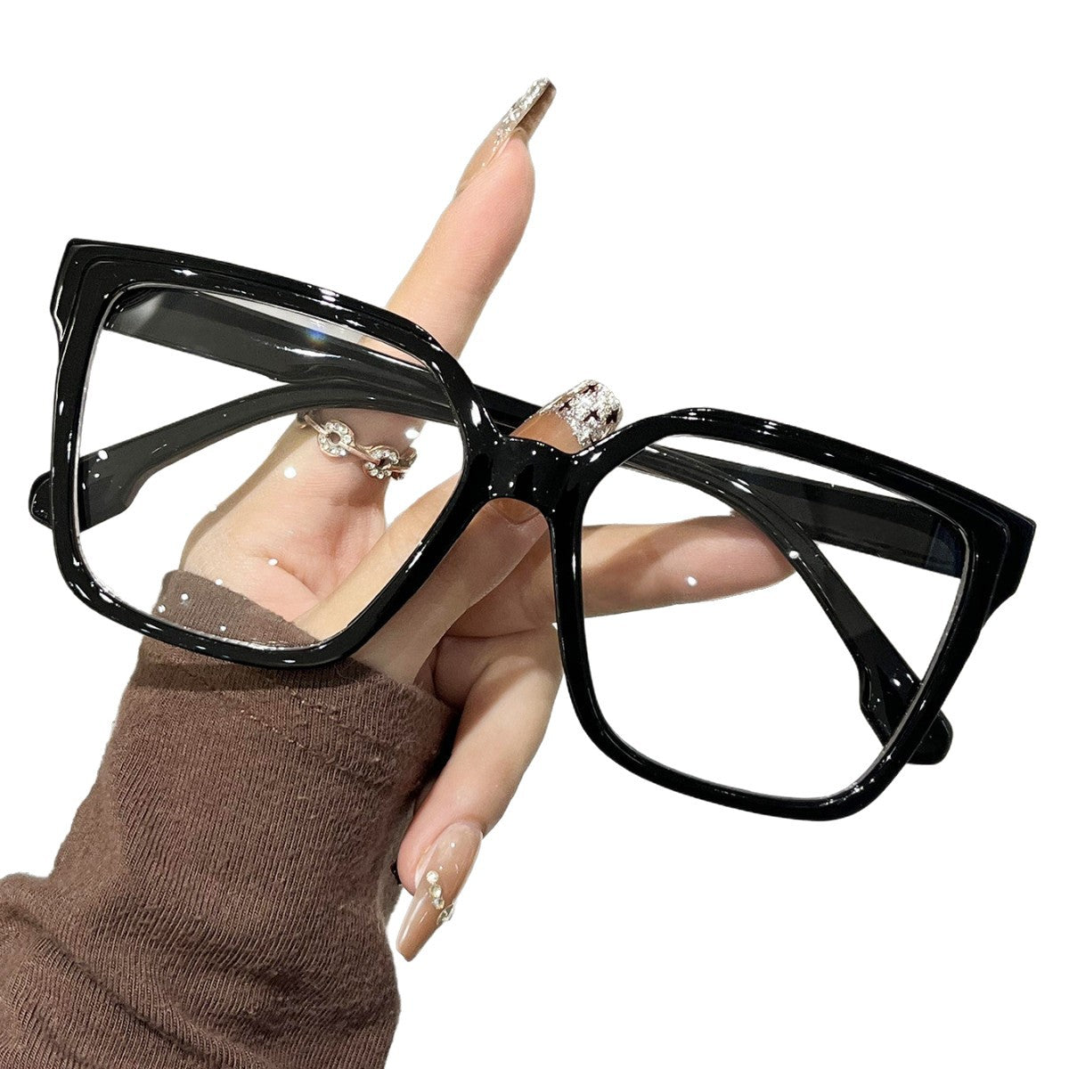 Square Up Your Style — Korean Trendy Square-Frame Glasses