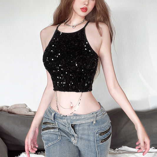 Chain Reaction — Women's Backless Metal Chain Cami Top