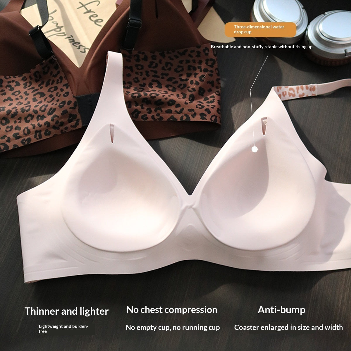 Leopard Love Lift — Seamless Leopard Print Bra