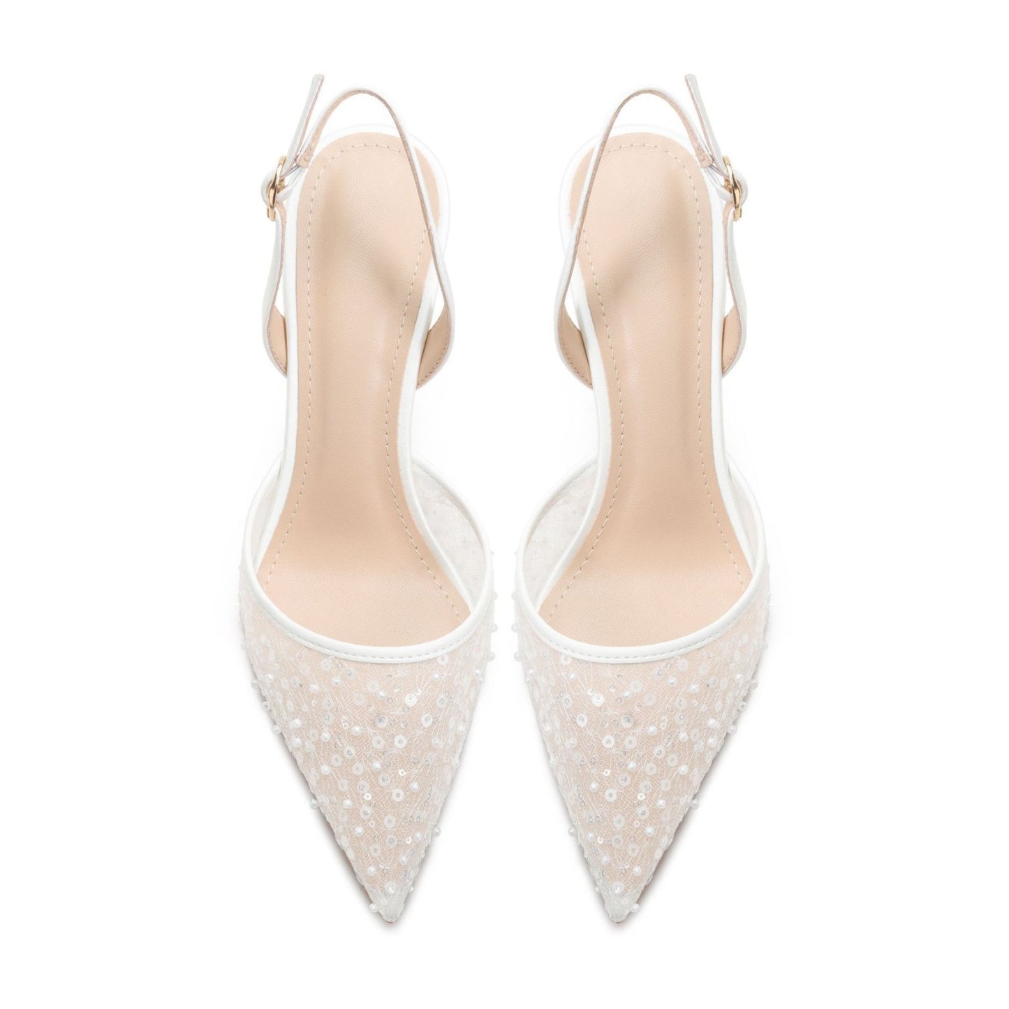Beaded Beauty — Hollow Bead High-heeled Sandals