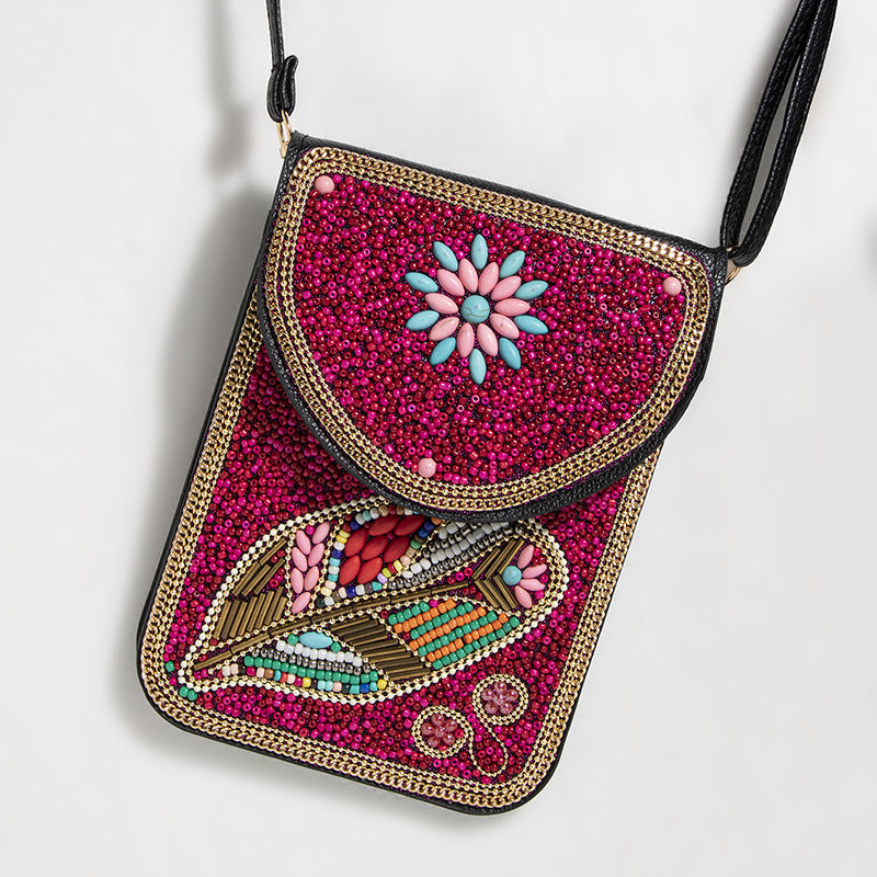 Bead Bliss — Bohemian Bead Satchel Phone Bag