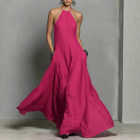 Linen Lovely — Cotton-Linen Blend Sleeveless Maxi