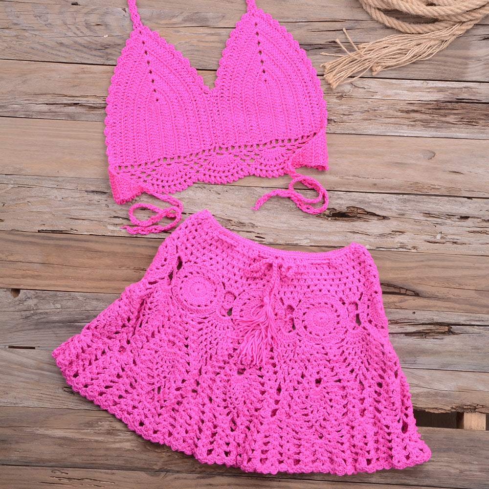 Woven Wonder — Hand-Woven Strappy Bikini Set