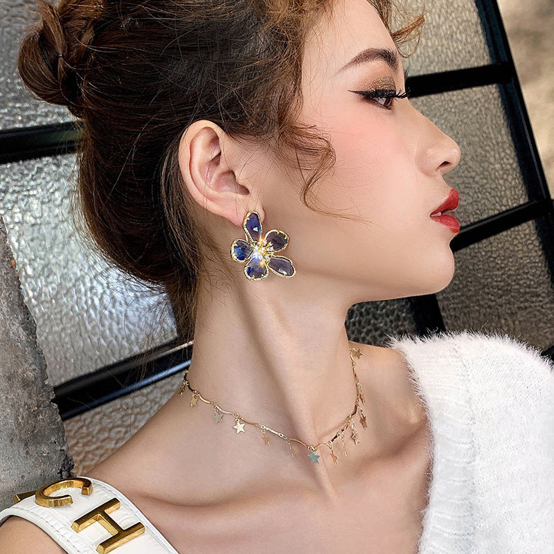 Floral Fancy — Temperament Female Flower Earrings