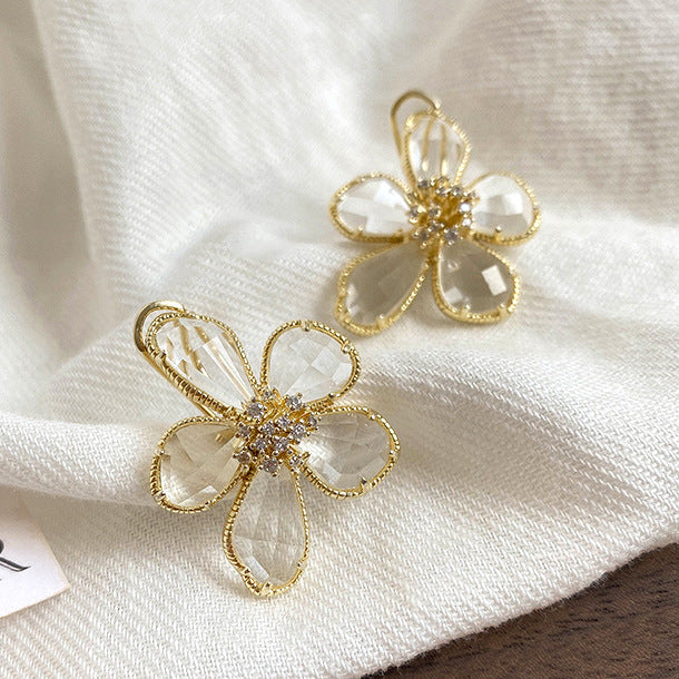 Floral Fancy — Temperament Female Flower Earrings