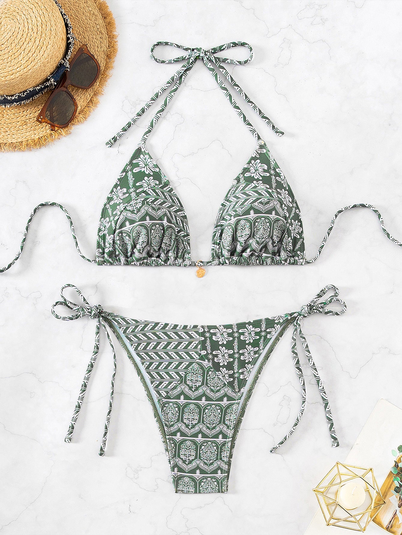Stitch & Sizzle — Printed Bandage Bikini