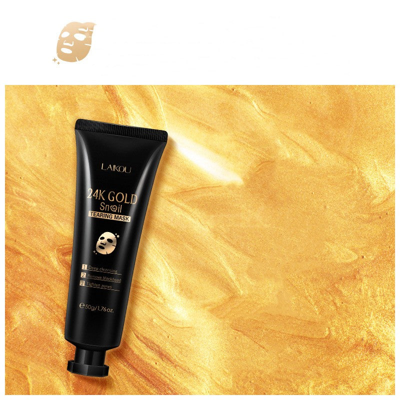 Snail Mail to Smooth — Hydrating Gold Foil Tear-Off Mask
