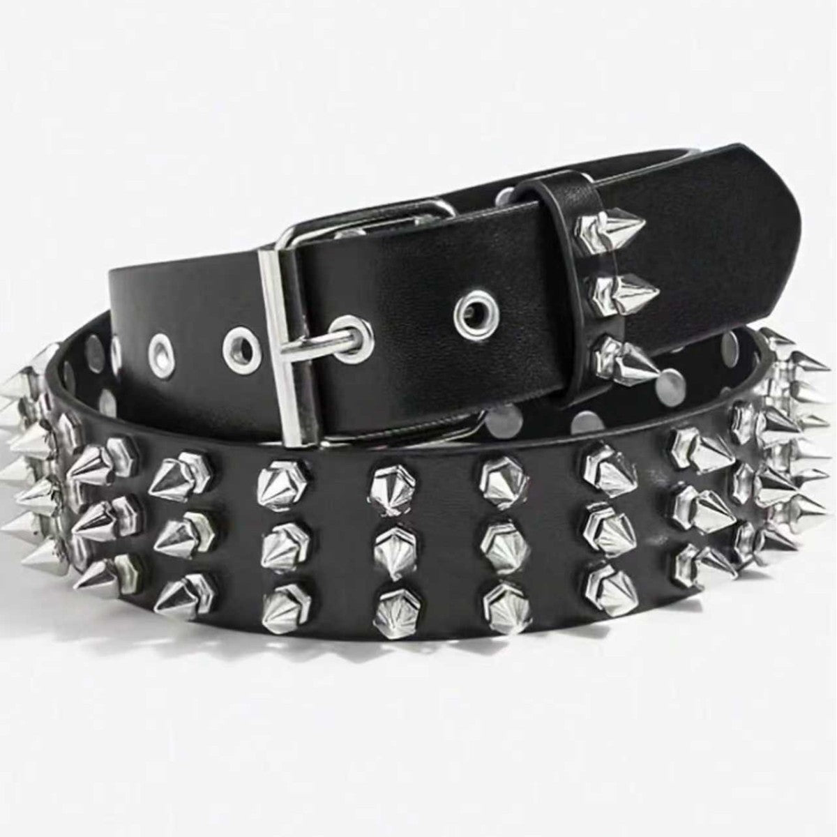 Stud-muffin Style — Gothic Studded Belt (3 Rows)
