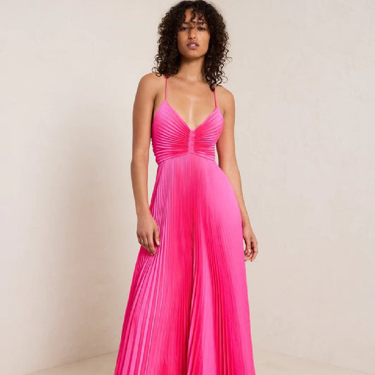 Strap Tease — Women's Lace-Up Suspender-Strap Casual Dress
