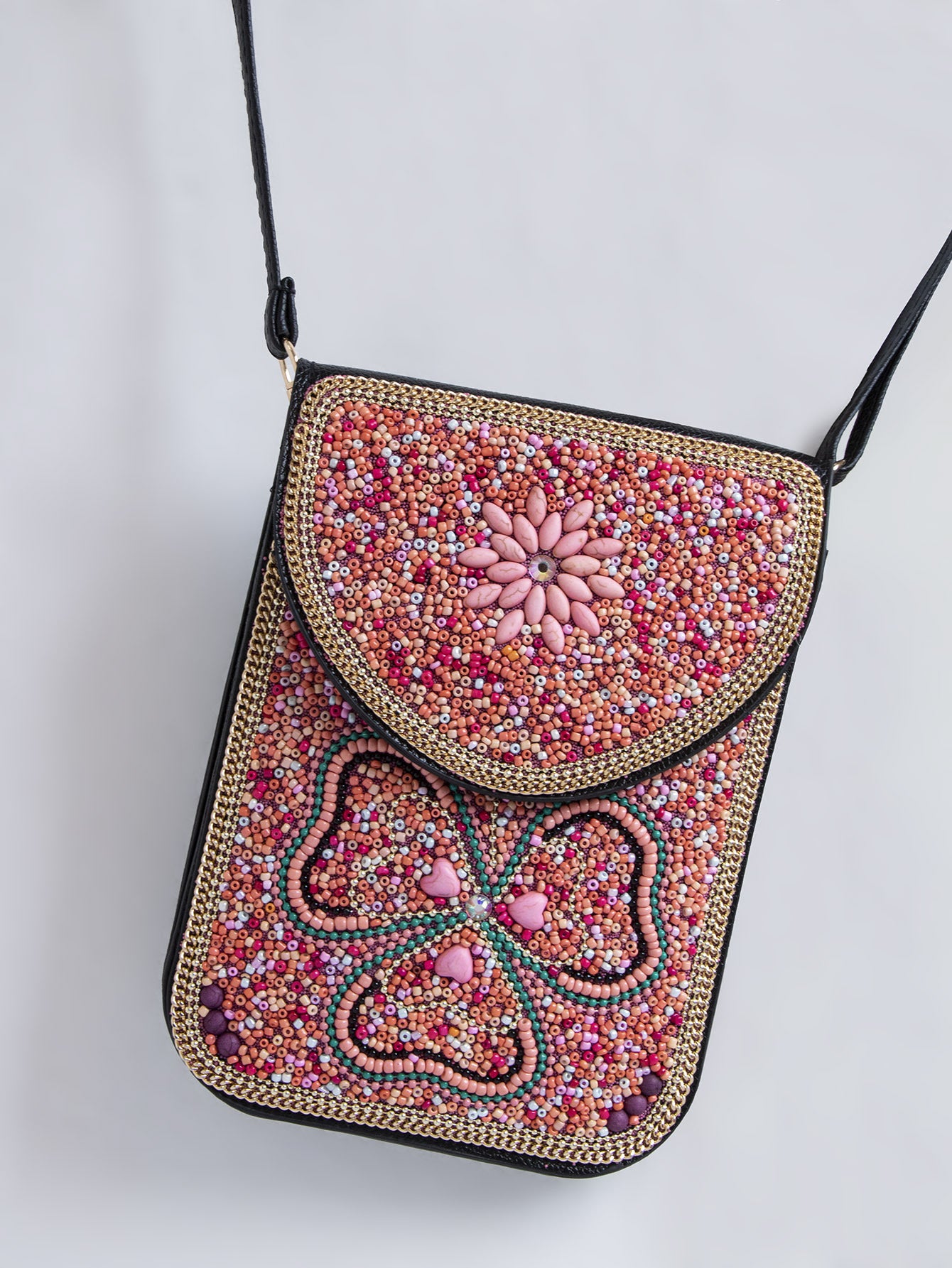 Bead Bliss — Bohemian Bead Satchel Phone Bag