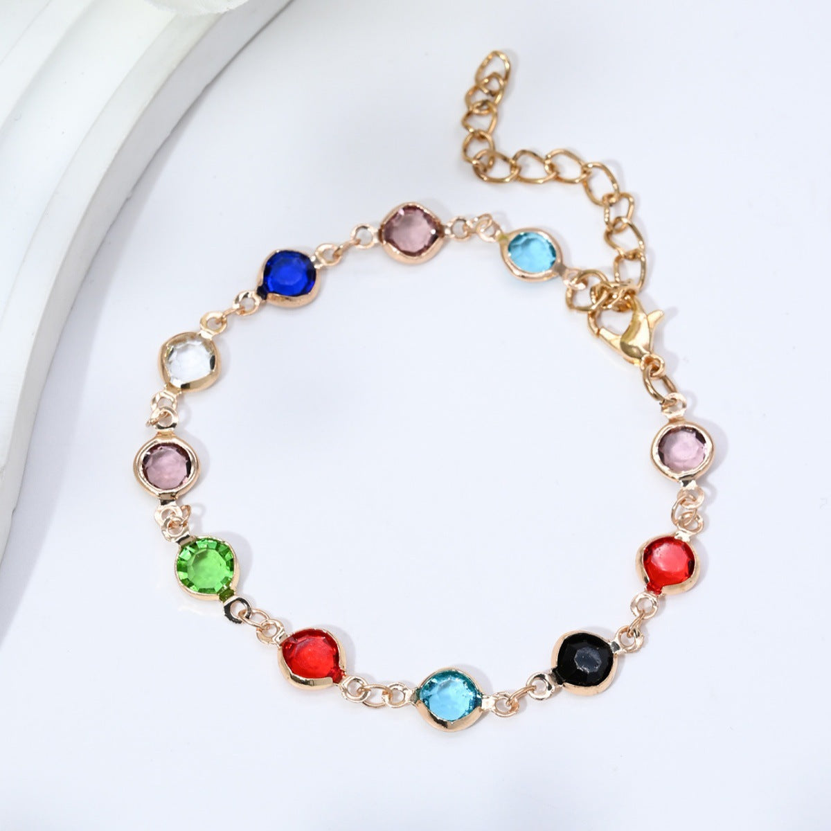 Heartfelt Sparkle — Red Diamond Niche Light Luxury Necklace