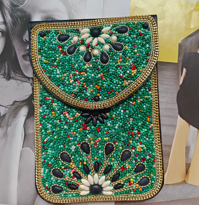 Bead Bliss — Bohemian Bead Satchel Phone Bag
