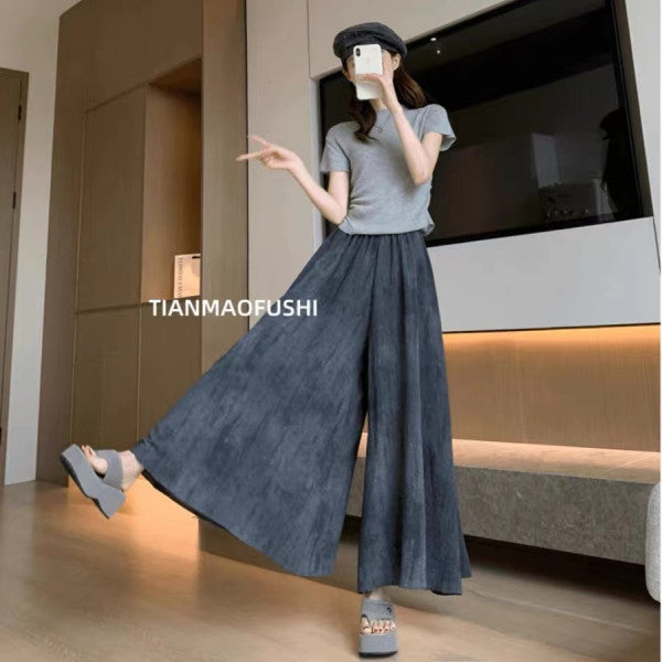 Culotte Classic — Slimming High-Waist Wide-Leg Relaxed Fit Trousers