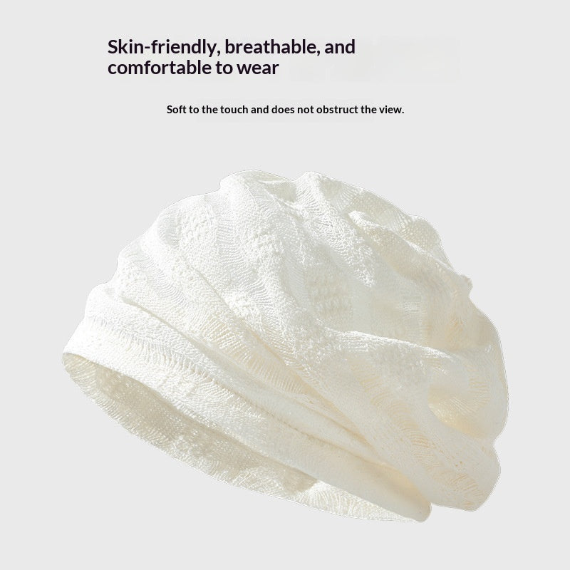 Knit Wit — Hollow Cotton-Linen Face-Slimming Headwrap