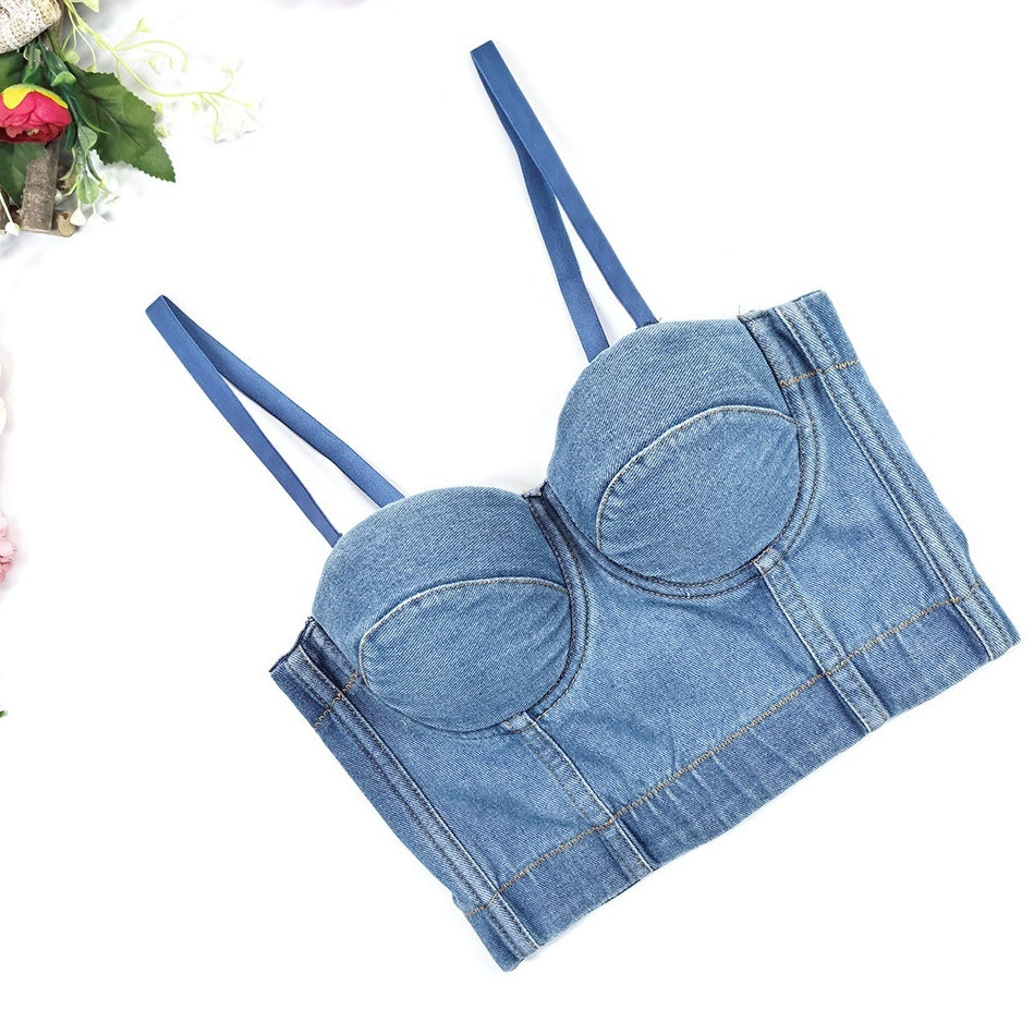 Denim Diva — Fashionable All-Matching Denim Camisole
