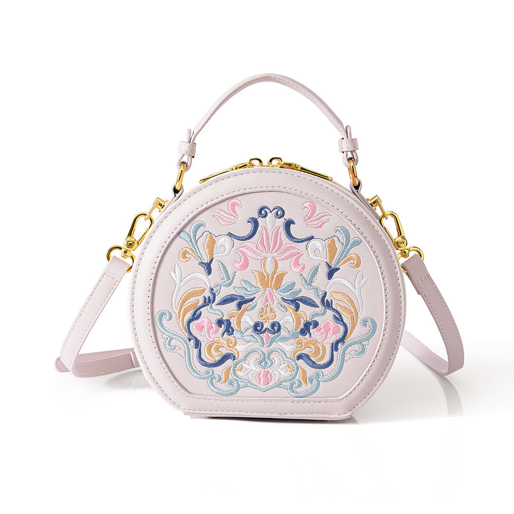 Round & Refined — Literary National Style Crossbody Bag
