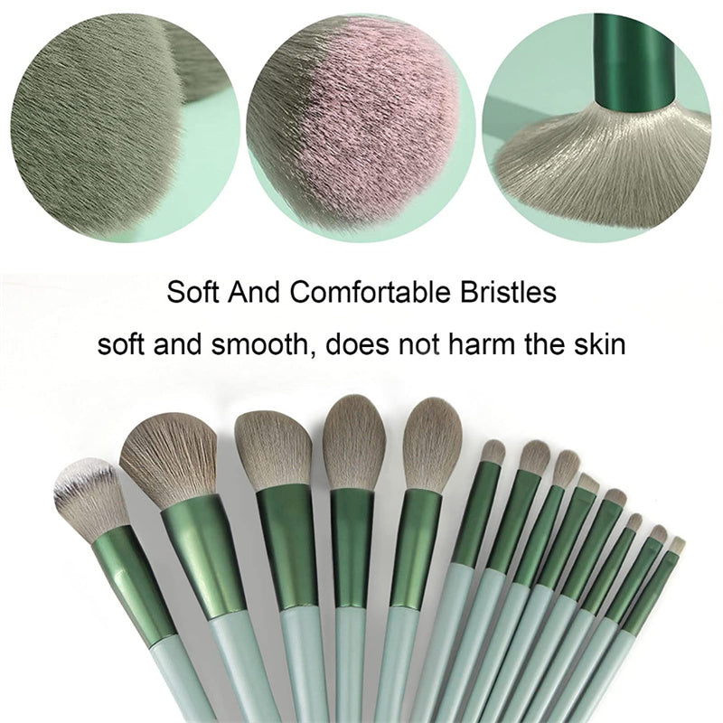 Brush with Greatness — 13pc Essential Makeup Brush Set for Face & Eyes