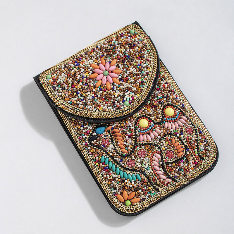 Bead Bliss — Bohemian Bead Satchel Phone Bag