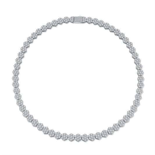 Moissanite Marvel — S925 Silver Platinum Plated Moissanite Pendant