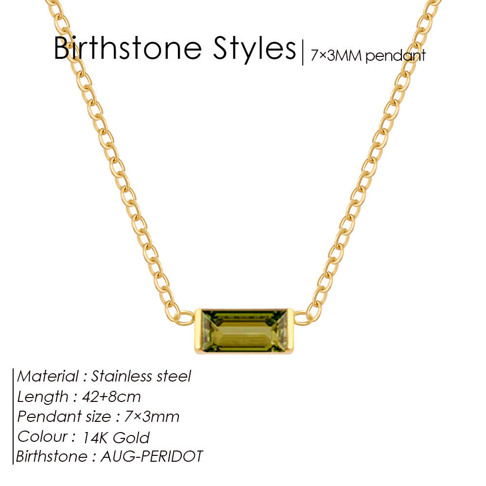 December Delight — 18K Gold-Plated Layered Choker with Birthstone