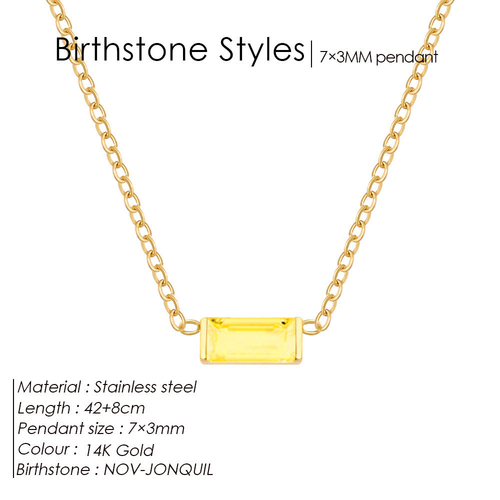 December Delight — 18K Gold-Plated Layered Choker with Birthstone