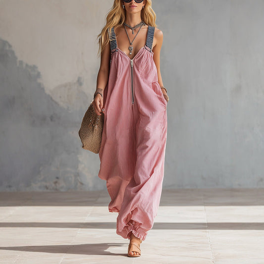 Flare For Drama — Long-Sleeve Waist-Cinching Flared Pants