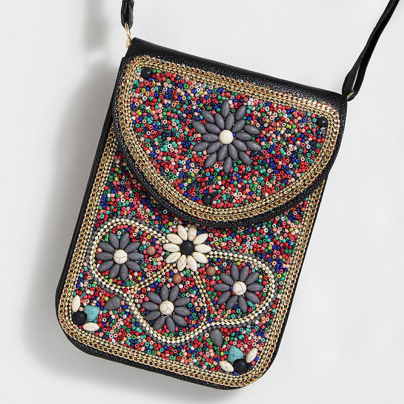 Bead Bliss — Bohemian Bead Satchel Phone Bag