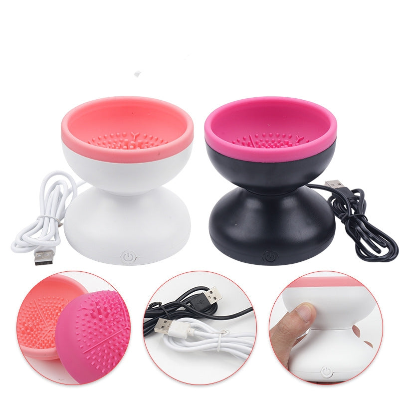 Brush Up Your Act — Automatic USB Makeup Brush Cleaner, Fits All Sizes