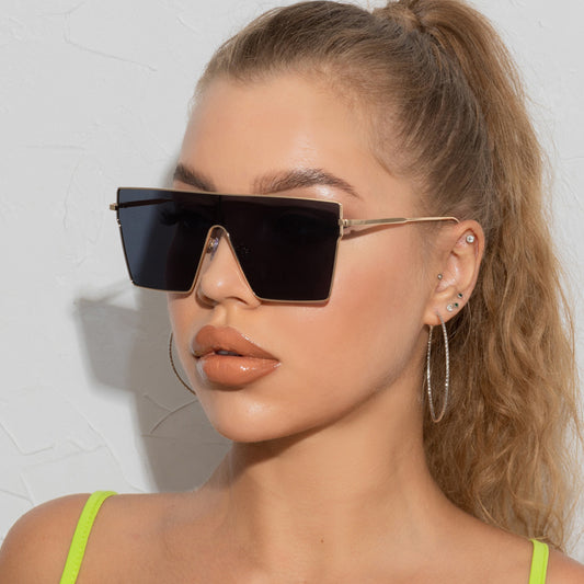Frame It Up — Oversized Square Sunglasses, Euro-American Style