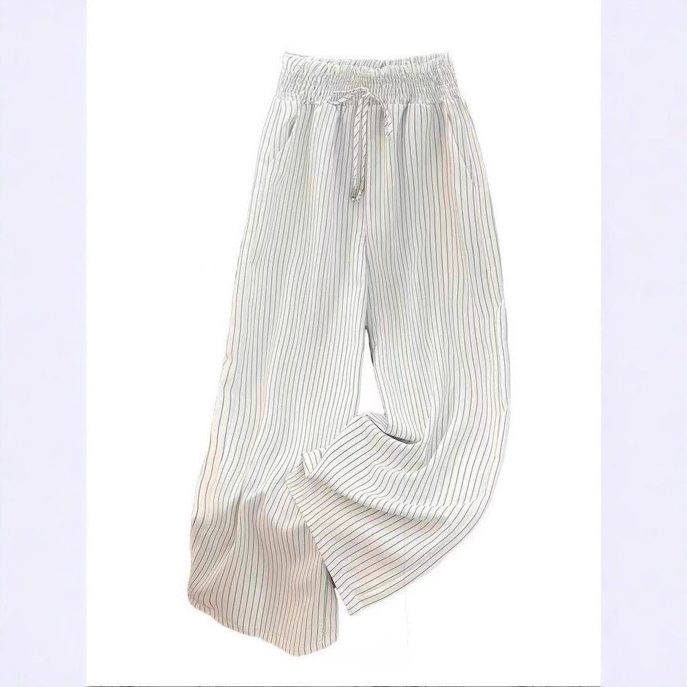 Stripe a Pose — Versatile Vertical-Striped Wide-Leg Pants
