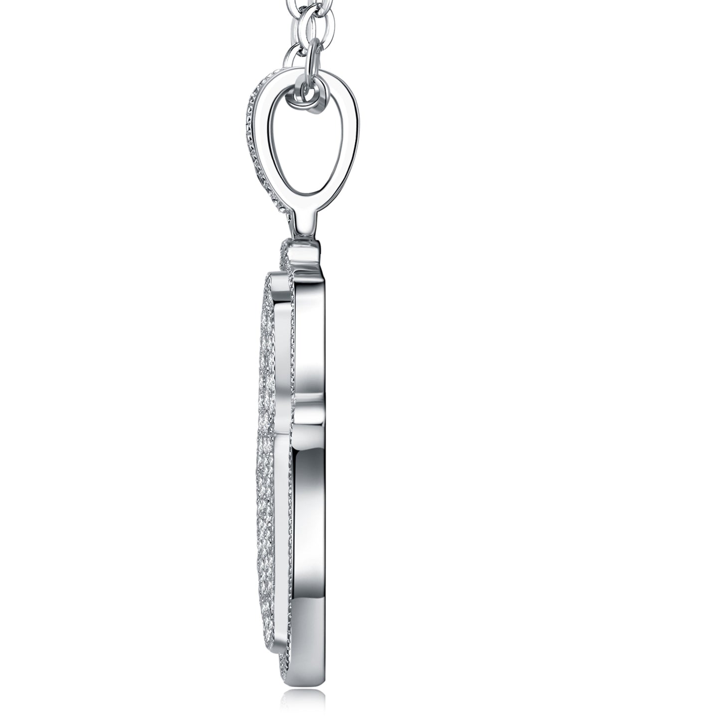 Dazzle Duo — S925 Platinum Plated Moissanite Necklace Set