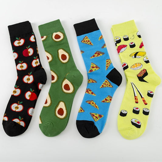 Foodie Feet — Colorful Food-themed Casual Cotton Socks