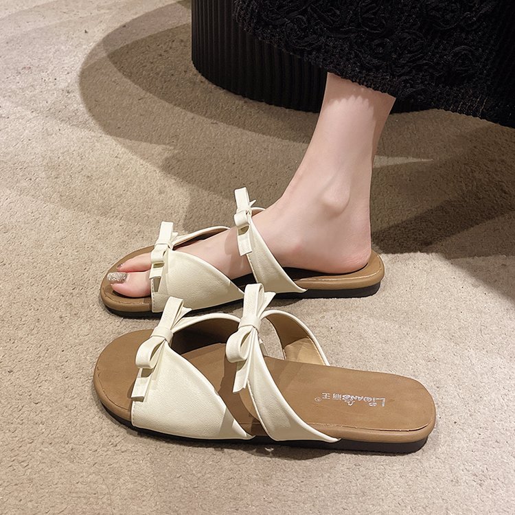 Bow-tiful Bliss — Age-Reducing Bowknot Flat Slides