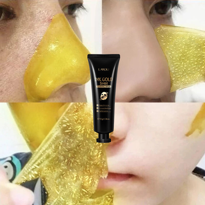 Snail Mail to Smooth — Hydrating Gold Foil Tear-Off Mask