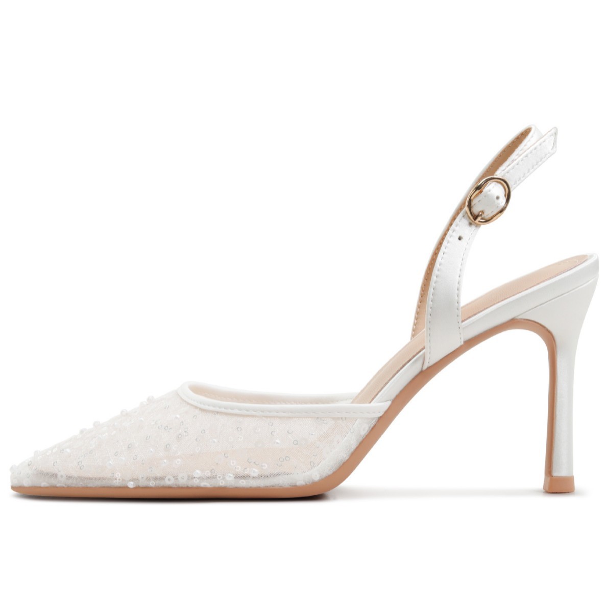 Beaded Beauty — Hollow Bead High-heeled Sandals