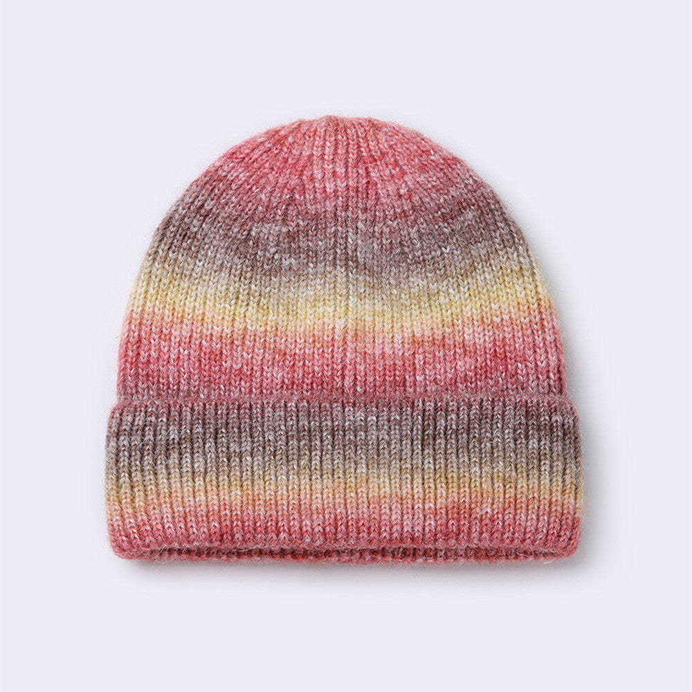 Gradient Yarn Hat Women's Fashion Knitted Hat