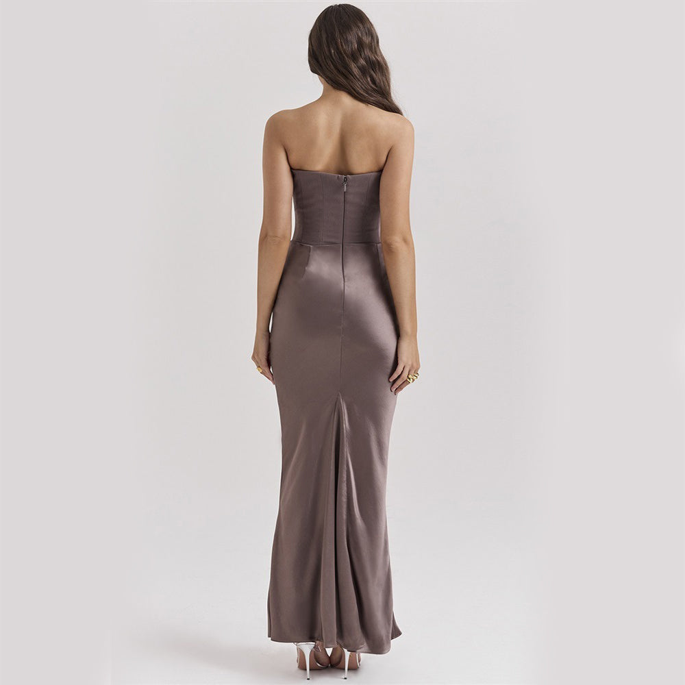 Bandeau Beauty — Slim Bandeau Backless Party Dress