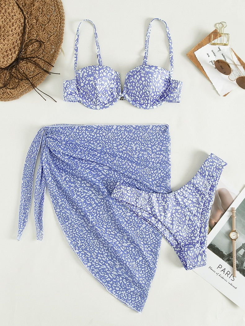 Petal Pushers — 3-Piece Floral Bikini & Beach Dress