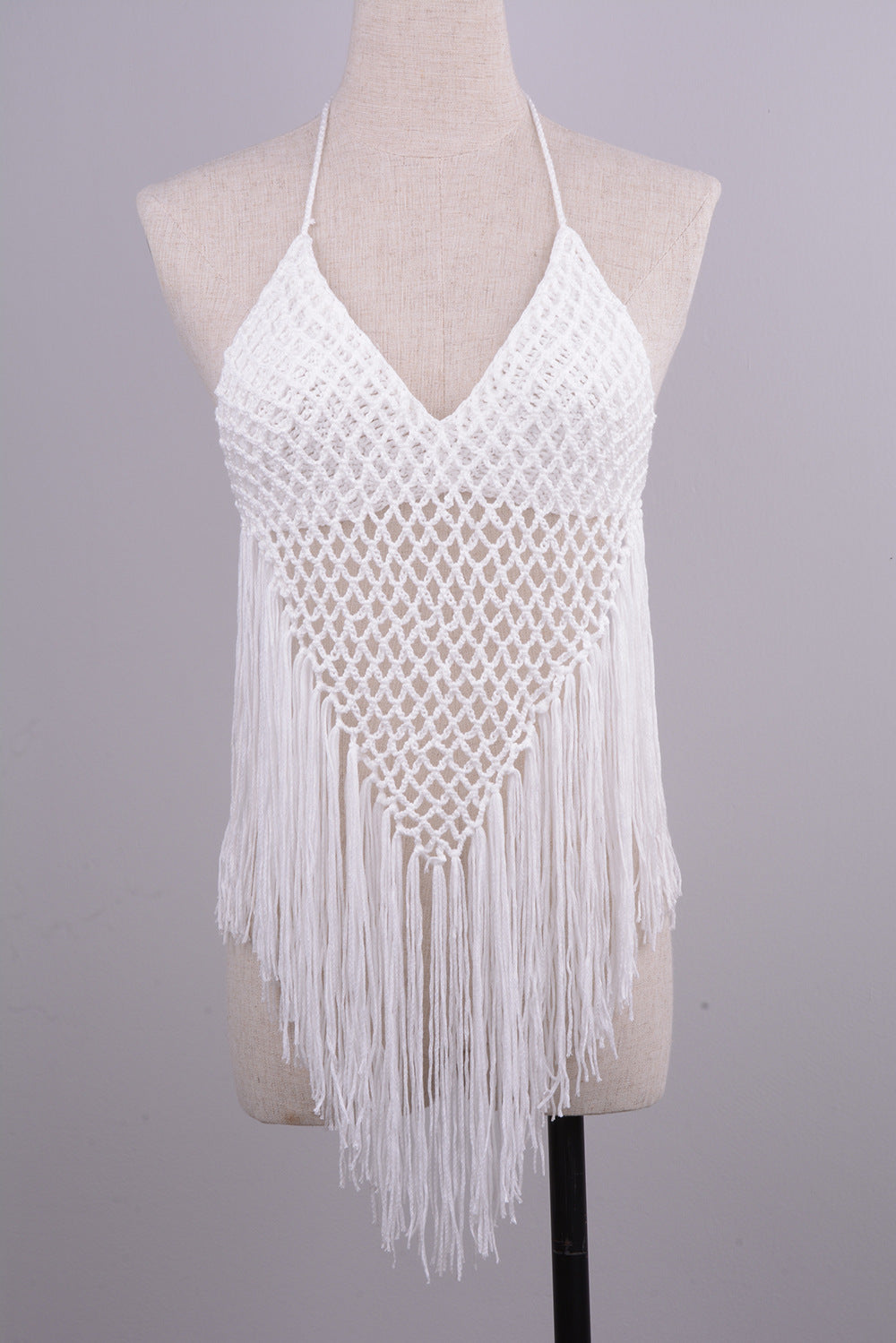 Knot Your Average — Handwoven Tassel Split Bikini Set
