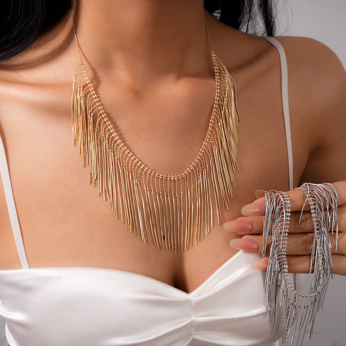 Tassel Twirl — Fashionable Metal Tassel Necklace