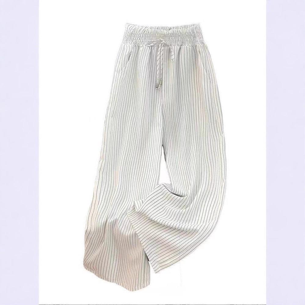Stripe a Pose — Versatile Vertical-Striped Wide-Leg Pants