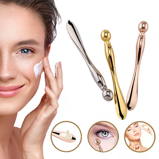 Roll With It — Eye Cream Roller & Metal Spatula Duo