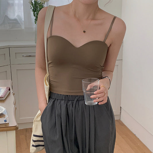 Chill Thrill — Ice-Silk Seamless Camisole with Chest Pads