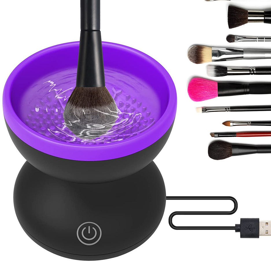 Brush Up Your Act — Automatic USB Makeup Brush Cleaner, Fits All Sizes