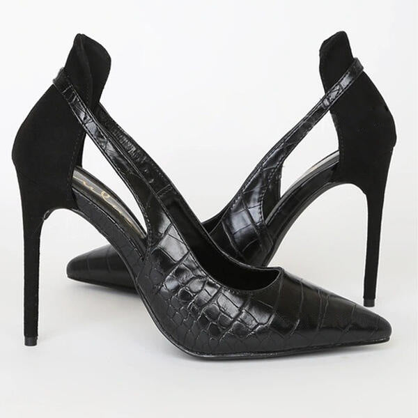 French Fancy — Pointed-Toe Hollow-Out High Heels