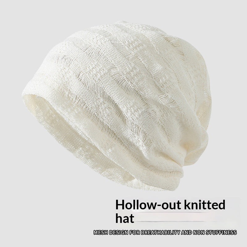 Knit Wit — Hollow Cotton-Linen Face-Slimming Headwrap