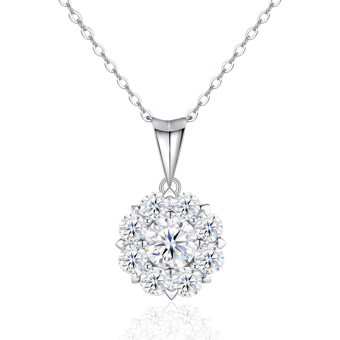 Morganite Marvel — 1 Carat Morganite Pendant, Platinum Plated S925 Silver